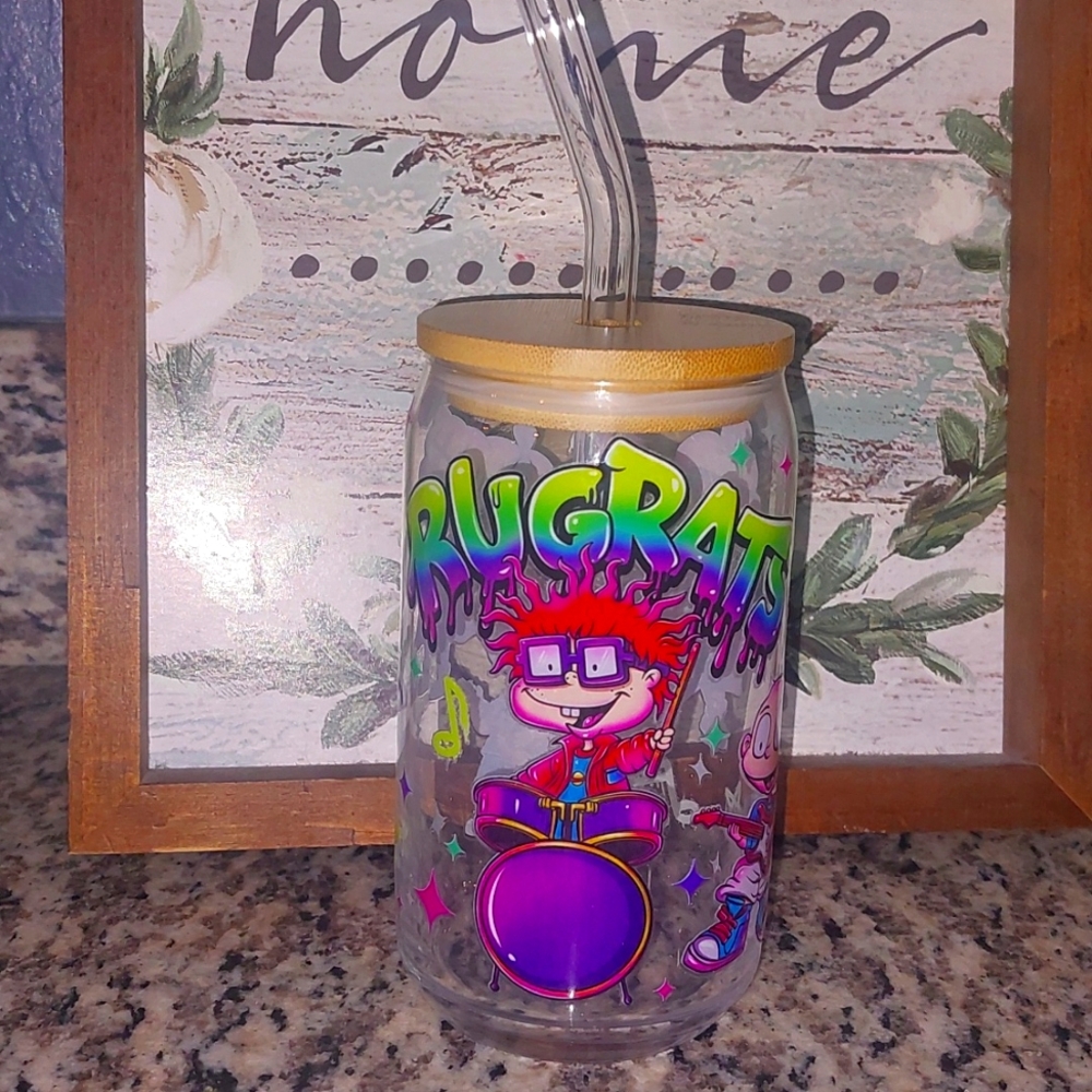 12oz Custum glass tumbler